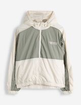 Outdoorjacke - Color-Blocking - wei&szlig;