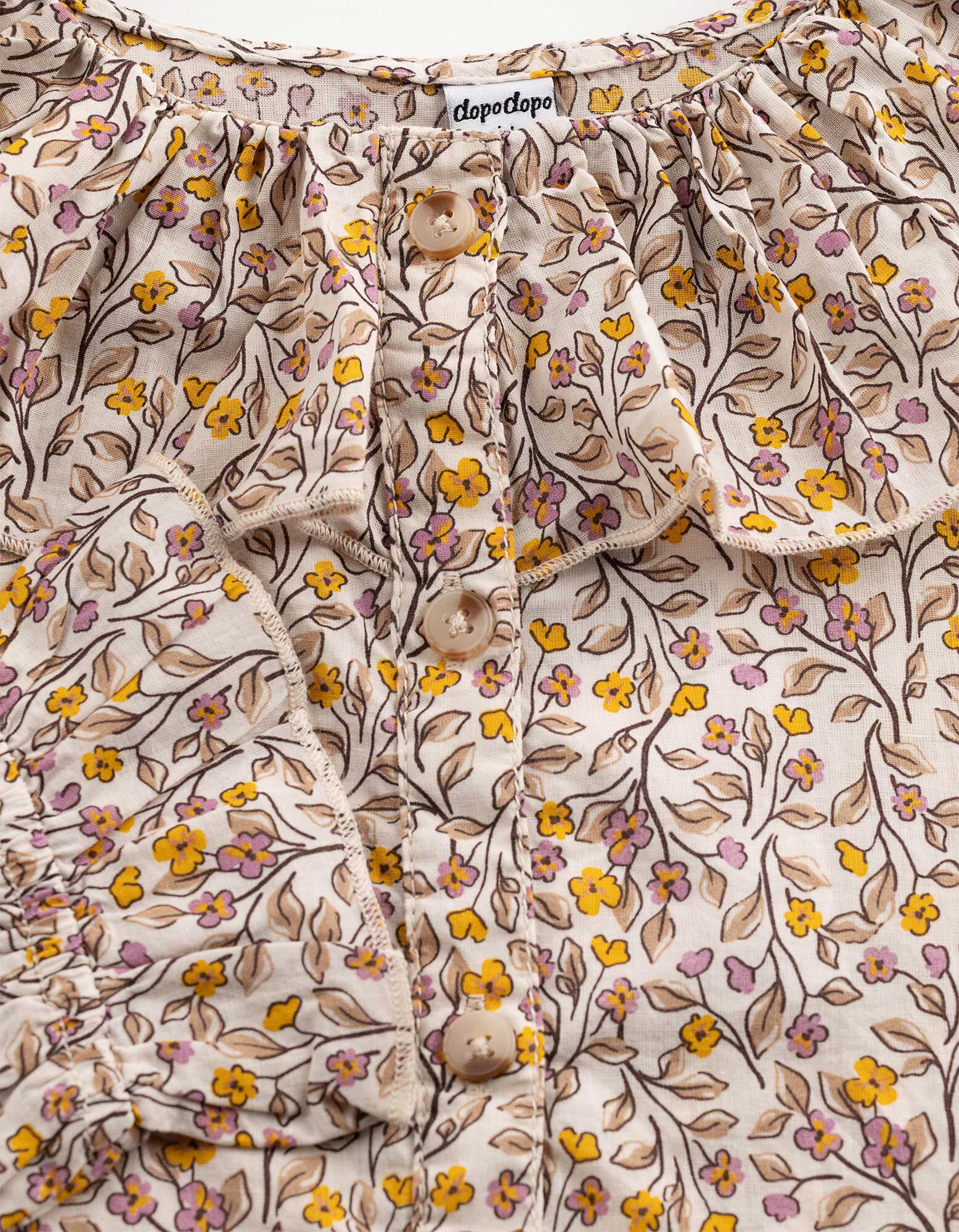 Bluse - Bubikragen - Beige