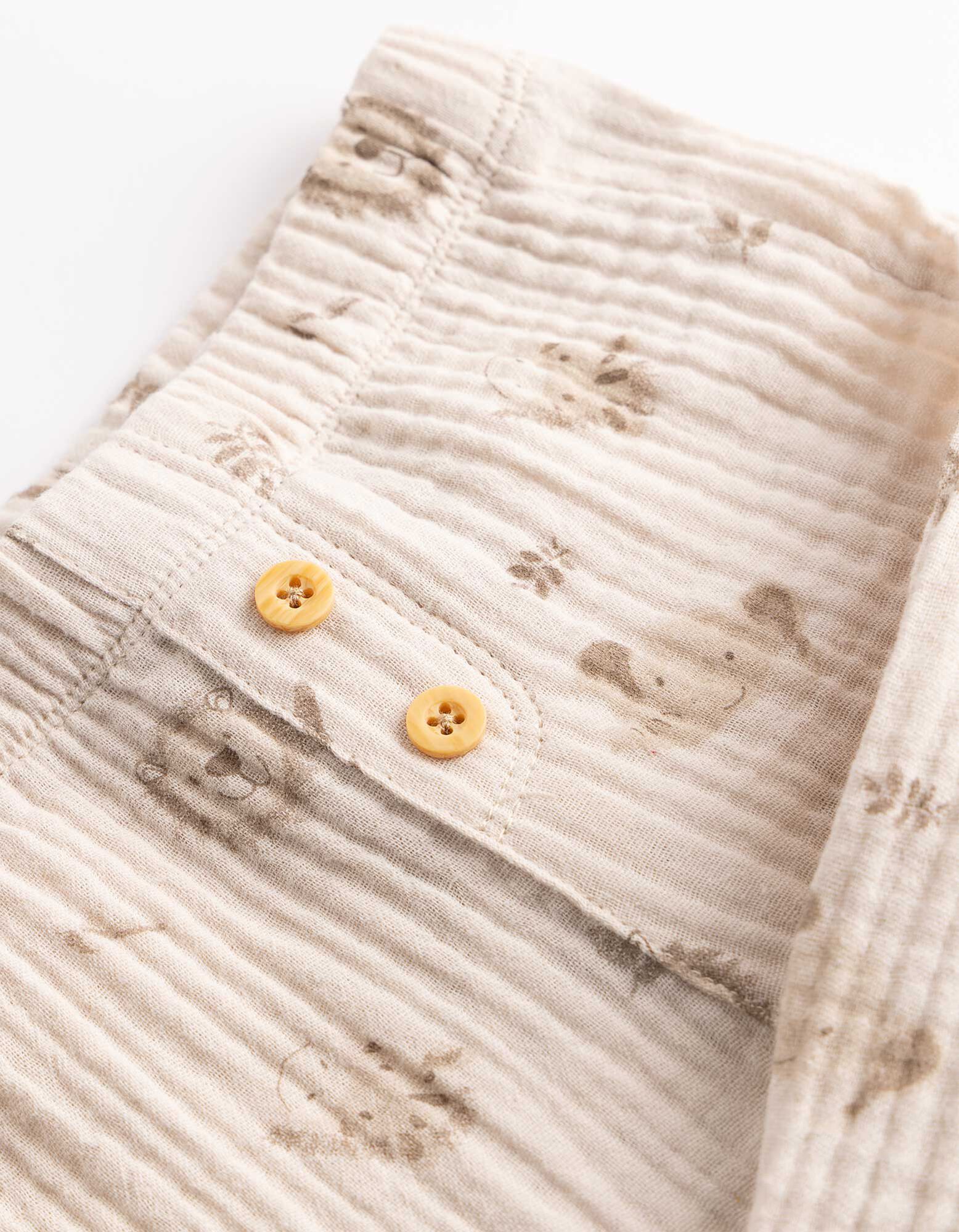 Pantalon - Mousseline - Beige