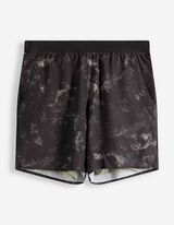 Shorts - Allover-Print - schwarz