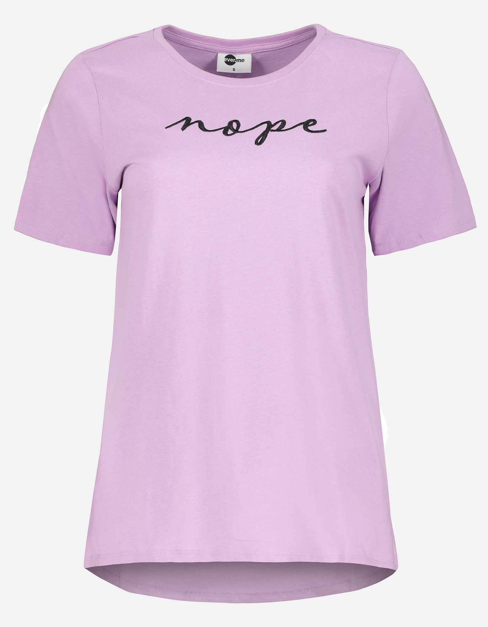 Dames T shirt Message print
