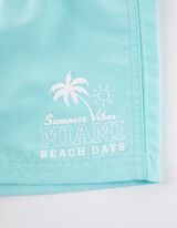 Șort baie - Poliester reciclat - Albastru deschis