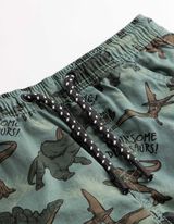 Shorts - Allover-Muster - t&uuml;rkis