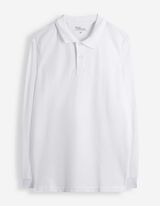 Longsleeve - Polo kraag - wit