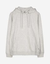 Hoodie - Kangurutasche - hellgrau