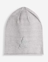 Beanie - Glitzerprint - Grau