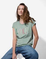 T-shirt - Borduursel - groen