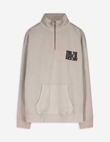 Sweatshirt - Troyer - lichtgrijs