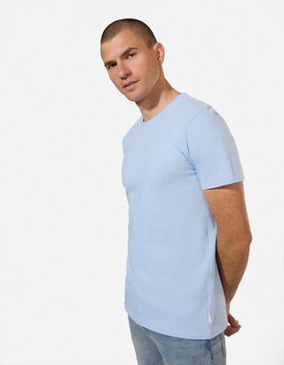 T-shirt - Effen - lichtblauw