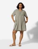 Blusenkleid - Oberschenkellang - Khaki