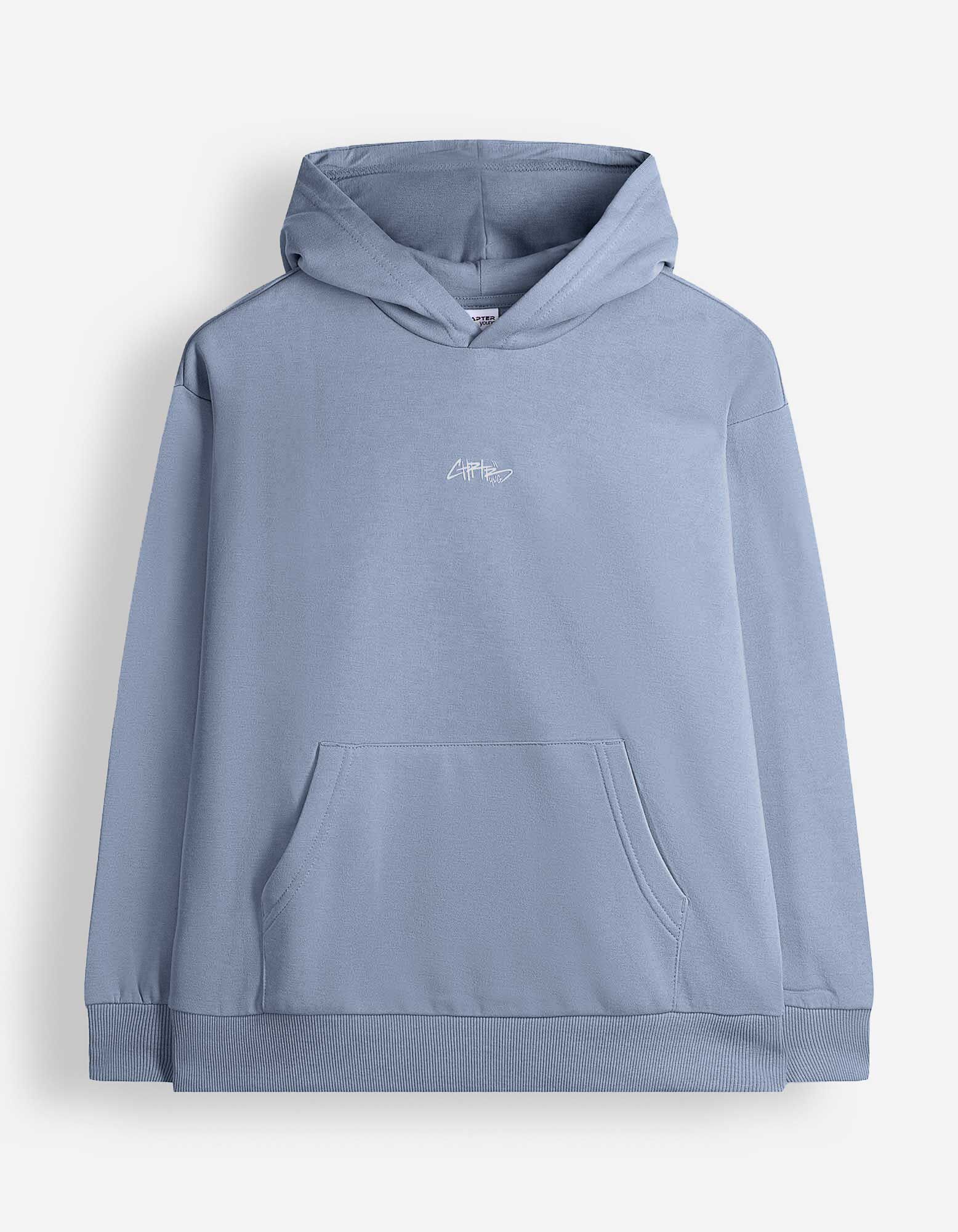 Hoodie - Oversized Fit - Hellblau