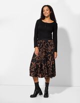 Gonna a pieghe -  Pieghe - nero