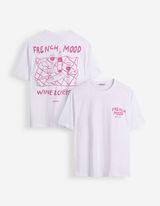 T-Shirt - Print - Wei&szlig;