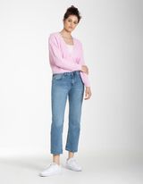 Kardiganas - Grubus mezginys - sviesiai rozinis