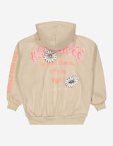 Felpa con cappuccio - Stampa - beige