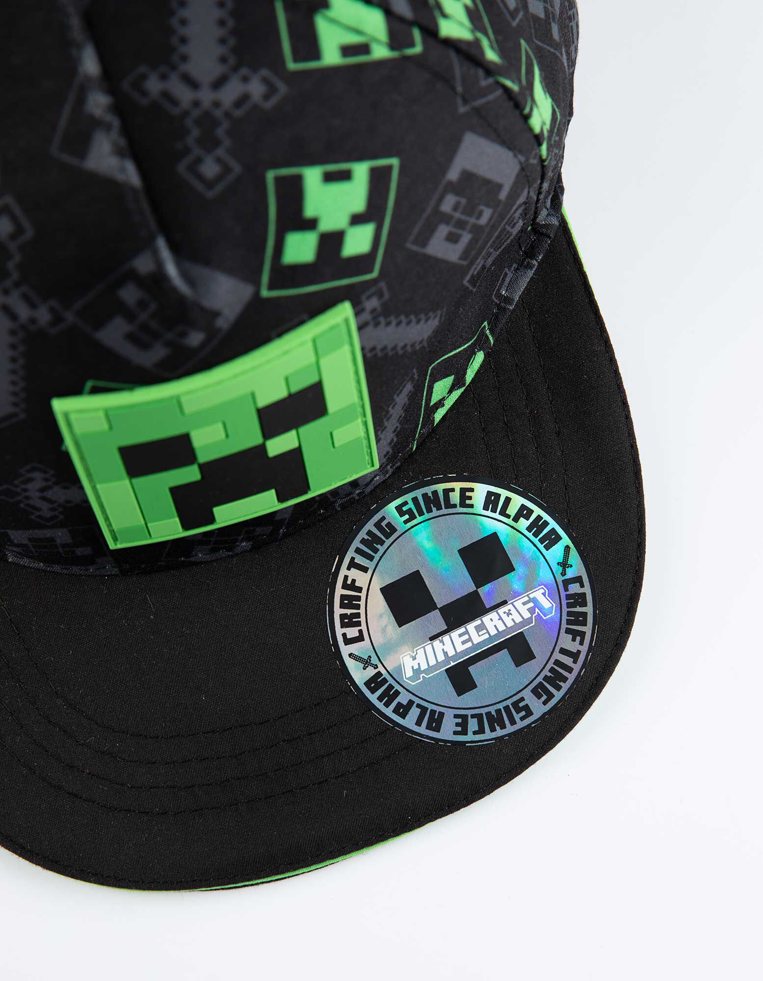 Minecraft Baseball Cap – Schwarz, Mit Logo, Basecap Für Fans, In Zwei Größen Erhältlich