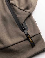 Sweatjacke - Stehkragen - hellbraun