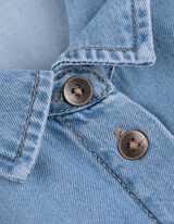 Umstandskleid - Knopfleiste - blau