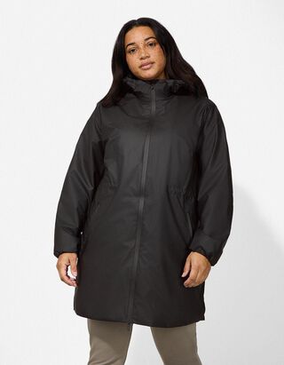 Parka - Regulierbare Taille - schwarz