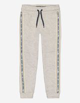 Pantalon de jogging - Rayures contrastantes - Gris clair