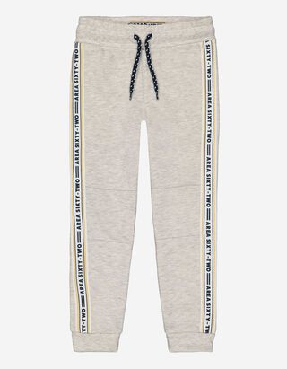 Pantalon de jogging - Rayures contrastantes - Gris clair