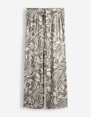 Palazzohose - Allover-Muster - Khaki