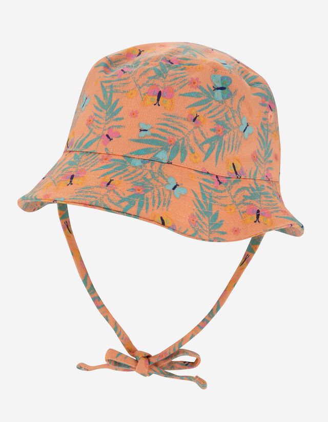 Cappello estivo - Stampa allover - arancione