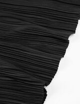 Skladaná sukňa - Jednofarebný - cierna