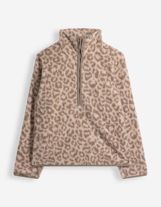 Sweatshirt - Teddyfell - Beige