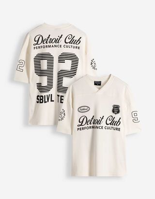 T-Shirt - V-Ausschnitt - wei&szlig;