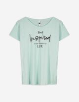 T-Shirt - Glitzerprint - grün