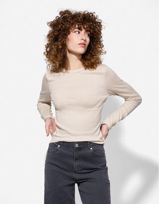 Longsleeve - Modaal - wit