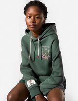 Kleid - R&uuml;ckenprint - gr&uuml;n