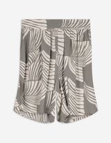 Shorts - Allover-Print - hellgrün
