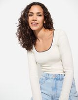 Longsleeve - Sierrand - wit