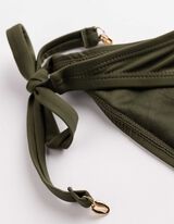 Badehose - Metallic-Details - Khaki