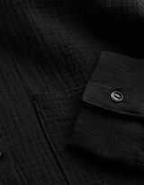 Bluse - einfarbig - schwarz