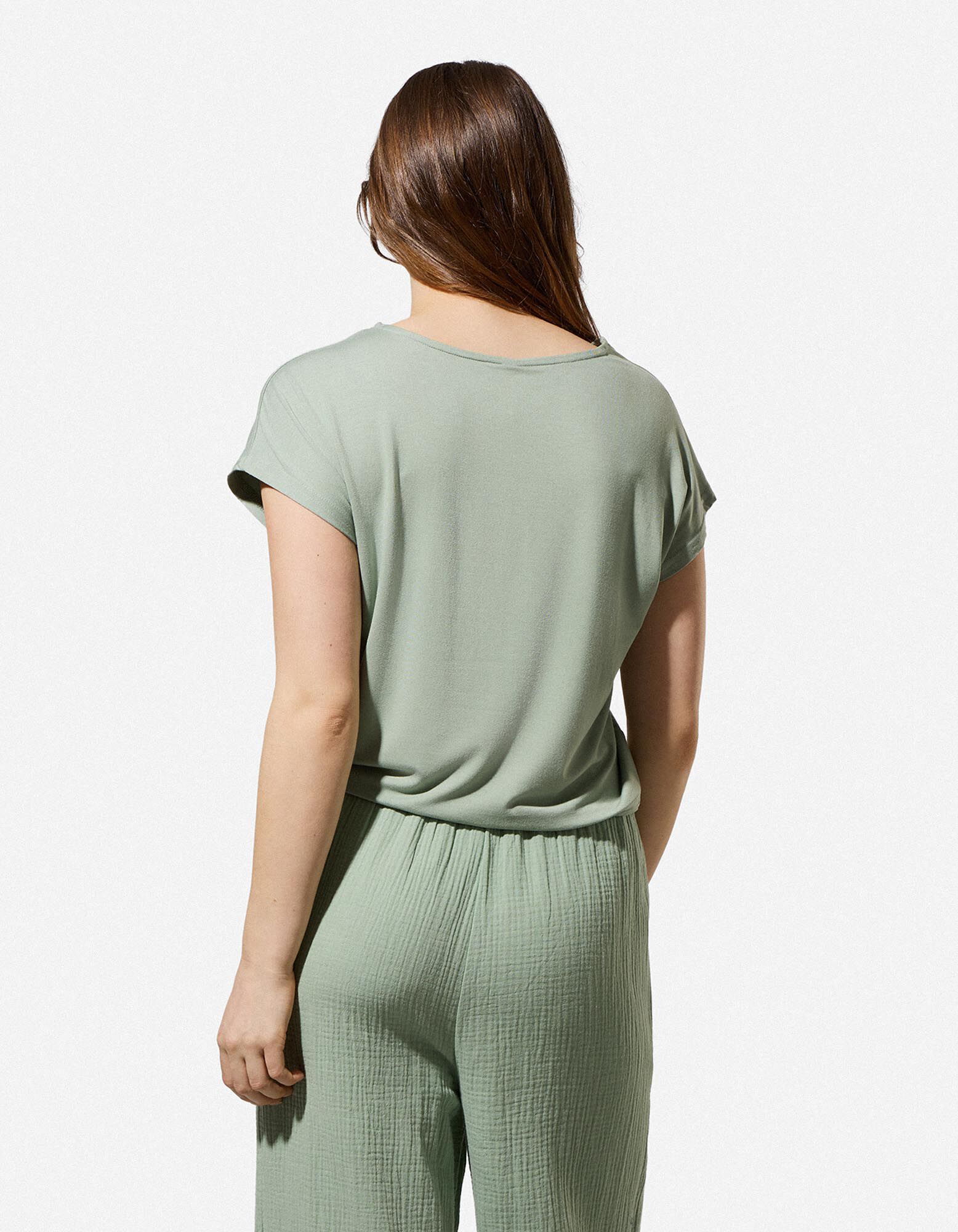 T-Shirt - Knotendetail - t&uuml;rkis