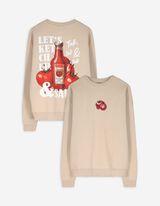 Sweatshirt - Print - beige