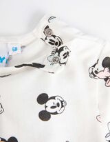 Mar&scaron;kinėliai ilgomis rankovėmis - Miki Pūkuotukas ir Mini Pūkuotukas - baltas