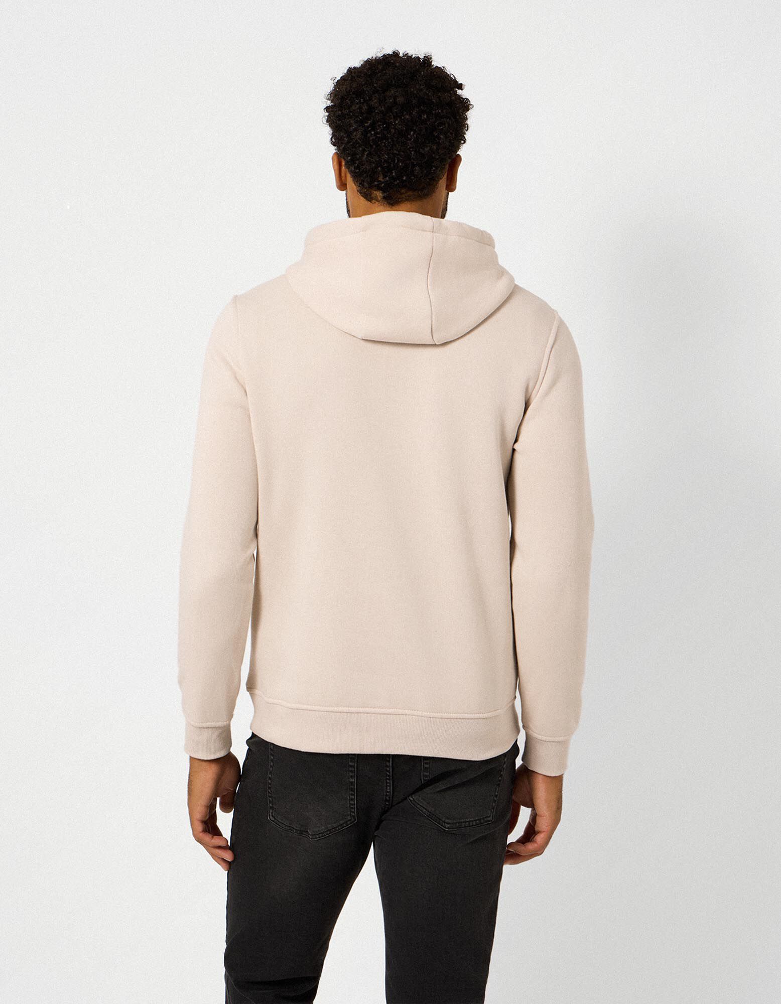 Sweatshirt - Kap - Beige