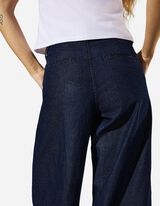 Chinohose - G&uuml;rtel - blau