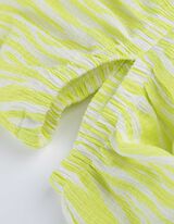 Kleid - Allover-Muster - weiß