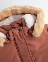 Parka - eemaldatav kunstkarusnahk - helepruun