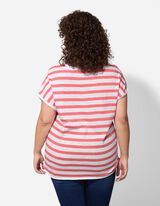 Shirt - Streifen - hellrot