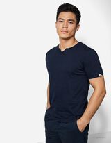 Tricou - Decolteu T-shirt - Albastru inchis