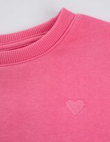 Felpa - Ricami - rosa fucsia