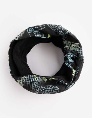 &Eacute;charpe tube - Imprim&eacute; - noir