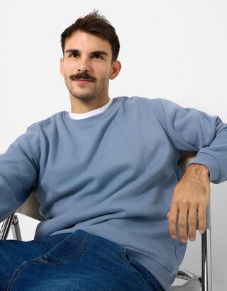 Sweatshirt - Relax Fit - Hellblau
