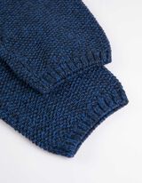 Kardigán - Durva kötésű - sotetkek